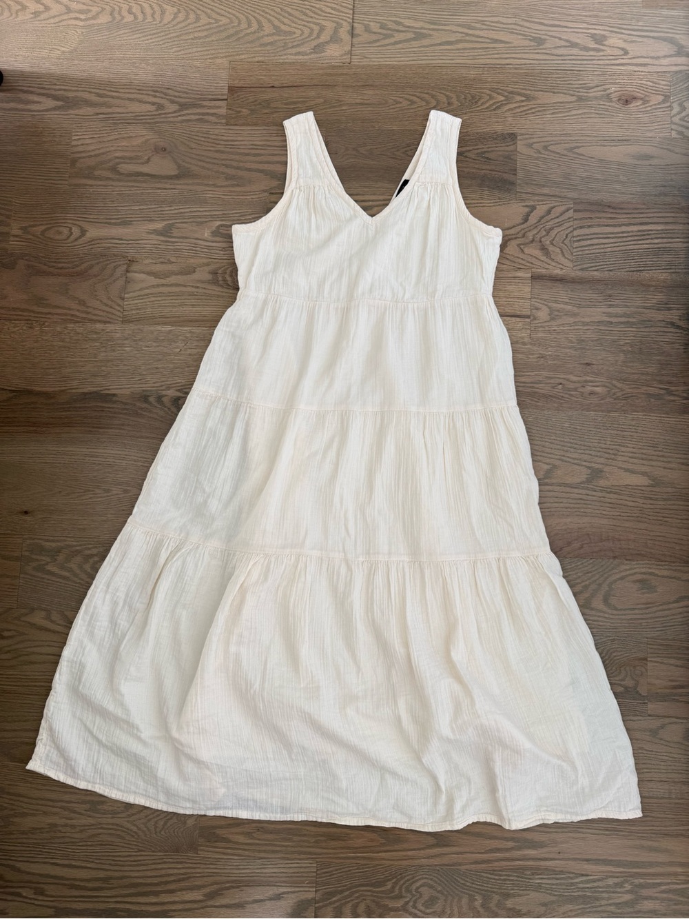 Quince Organic Cotton Gauze Tiered Maxi Dress